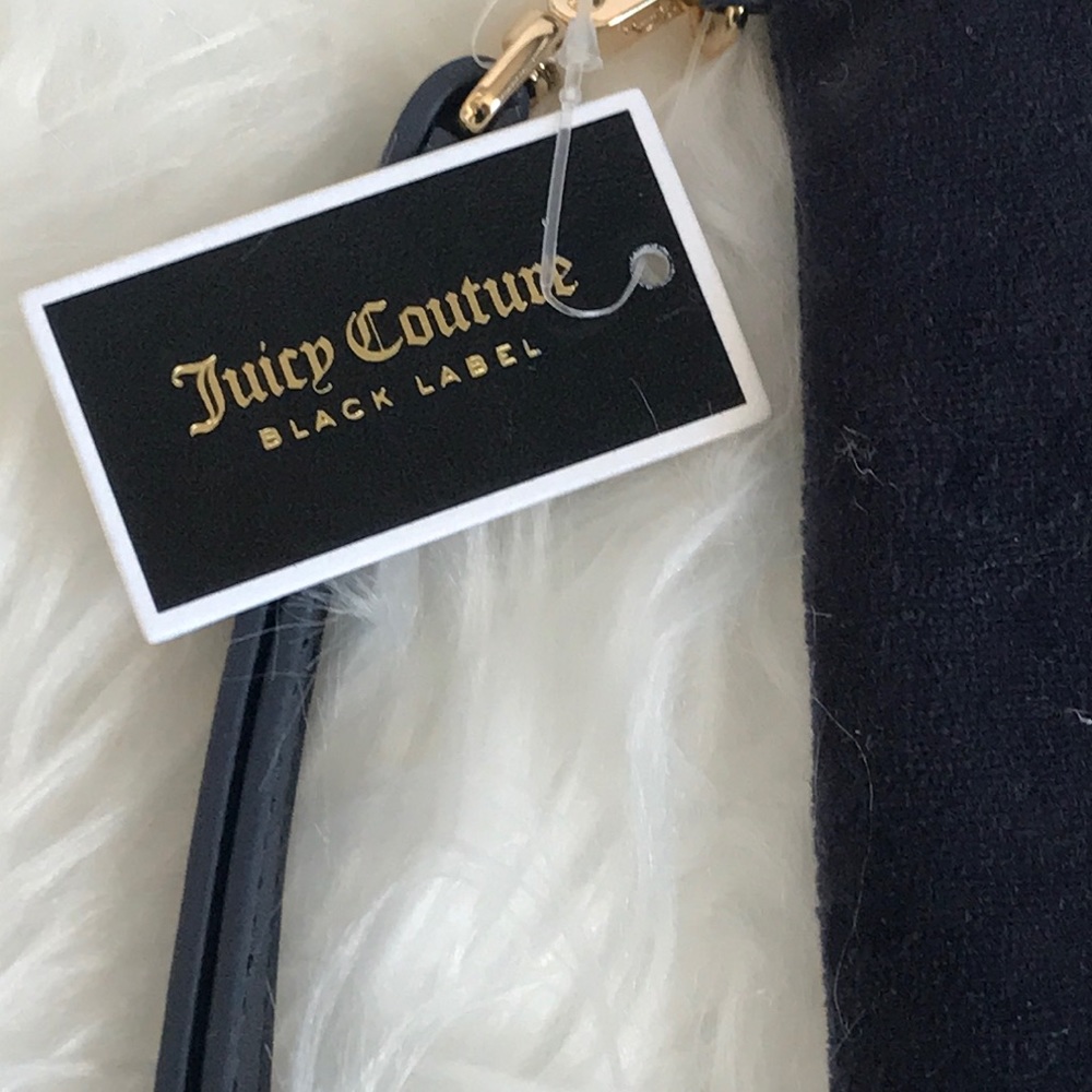 NWT Juicy Couture Black Label velour wristlet - Picture 3 of 5